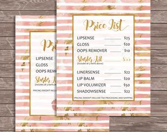 Senegence price list | Etsy