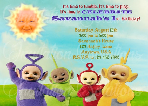 Teletubbies Party Invitations 9