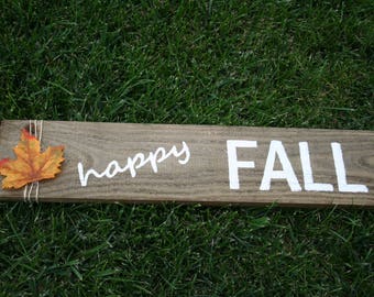Happy fall sign | Etsy