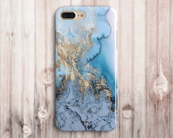 Blue Gold Marble iPhone 5 case,marble iphone 5c case,Marble iphone se case,marble iphone 5s case,marble iphone 6 case,marble iphone 6s case