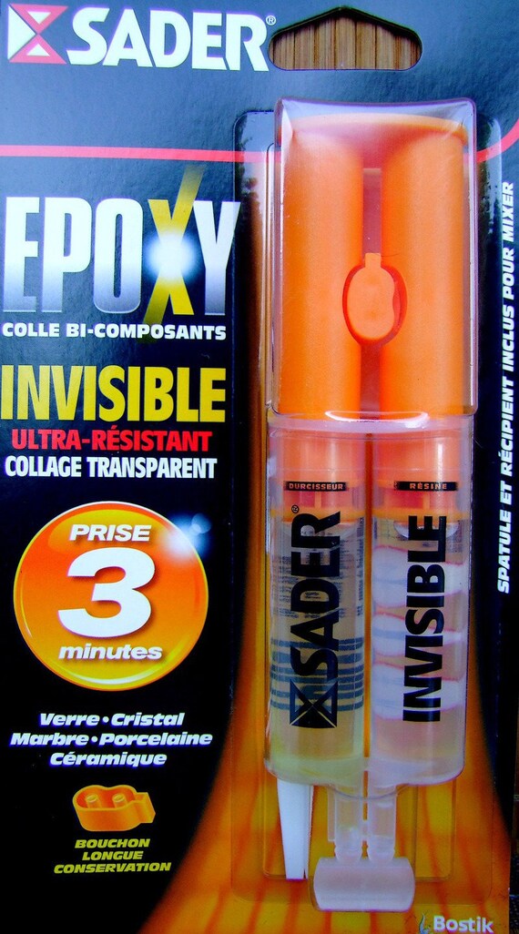 Colle Résine EPOXY Marque SADER bi composante 3 mn temps de