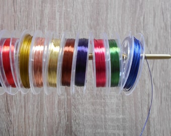 10 coils of copper wire 0.3 mm total 10 film reels 100 m set number 1