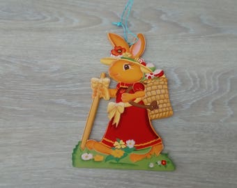 Mommy rabbit wooden decor
