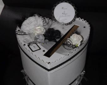 heart shape wedding urn with customization choices
