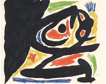 Joan Miro original lithograph for Peintres-graveurs contemporains, 1970