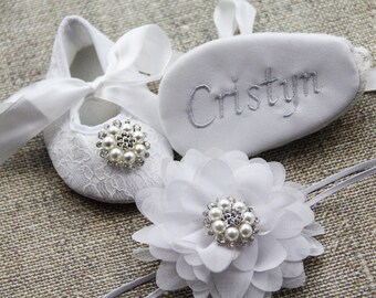 Personalized shoes newborn girl shoes Personalization Add Personalization Personalized Baby Shoes Personalized Baptism Shoes