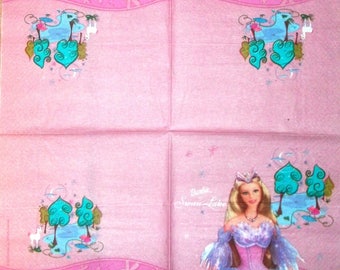 Serviette en papier 193 Barbie of the swan lake