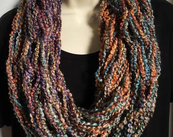 Hand Knit Double Loop Infinity Scarves 6-10