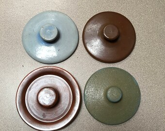 Antique Dorchester Pottery Crock Beanpot Lids