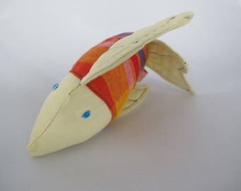 yellow and orange tropical fish blanket