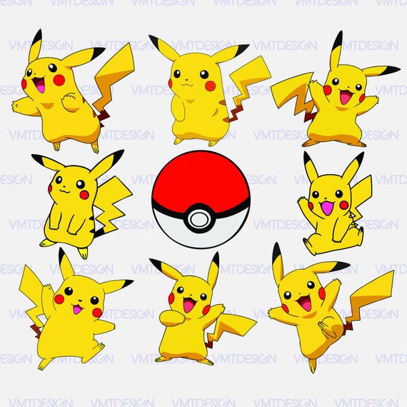 Pikachu svg Pikachu icon svg Pikachu clipart Pikachu