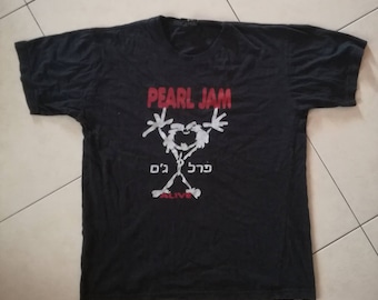 Vintage Band T-shirt Pearl Jam Grunge Size Small