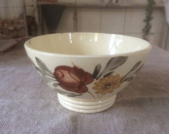 Vintage, old French café au lait Bowl (Digoin)