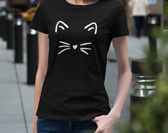 Cute Cat Shirt Kitty Kitten T Shirt Tee Mens Womens Ladies