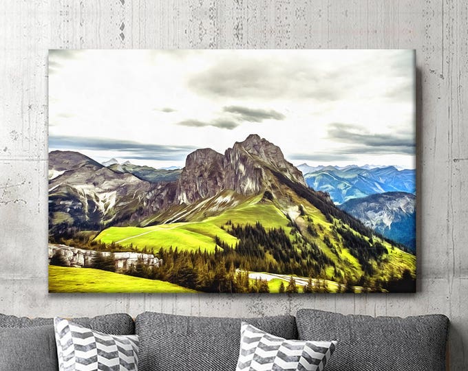 Rocky mountains wall art, mountains print, Nature poster, Wall Art, Canvas Print, Room decor, Landscape picture, Gift, Gift for her