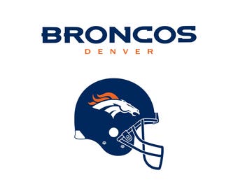 Football logo svg Denver svg Broncos svg Cutting Files For Cricut Explore Silhouette PNG Clipart Digital Download