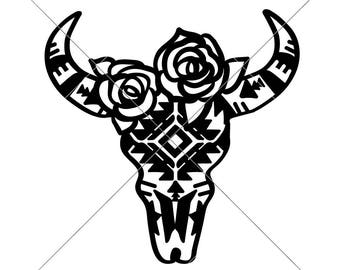 Free Free 224 Aztec Cow Skull Svg Free SVG PNG EPS DXF File