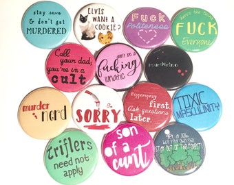 My Favorite Murder Button Pin Lot