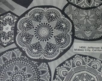 Doily Crochet Patterns Beaded Doilies Vintage Paper Original NOT a PDF