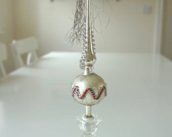 Christmas Tree Topper Vintage Glass Topper Spike Point - EnglishPreserves