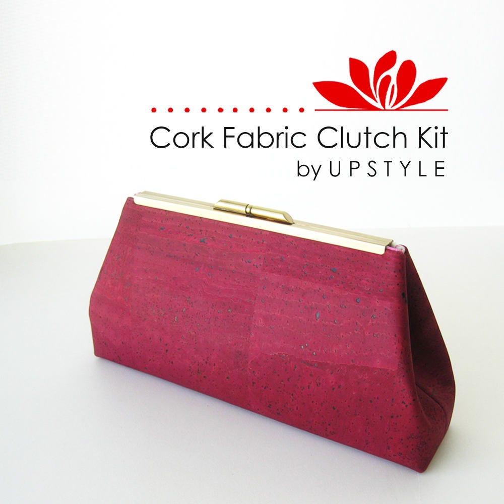 CORK Fabric Clutch Kit DIY Purse with Modern Clutch Pro