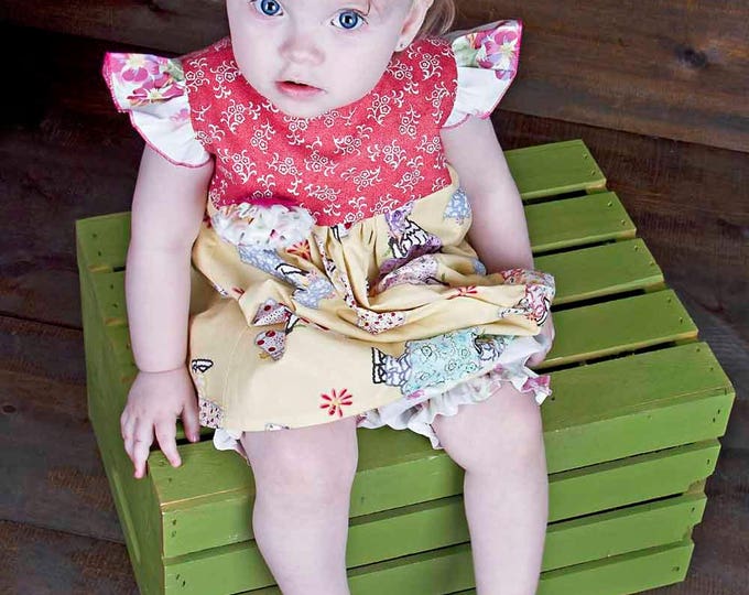Baby Shower Gift - Baby Girl Dress - 1st Birthday Outfit - Reborn Dolls - Dress and Bloomers - Made in USA - newborn to 24 months