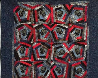 Festival Sale Queen of Nobody 48x48 inch art quilt