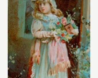 ONSALE Pretty Antique Lion Coffee Trading Card