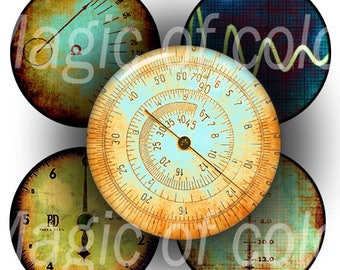 Rusty Scales - 63 1 Inch Circle JPG images - Digital Collage Sheet
