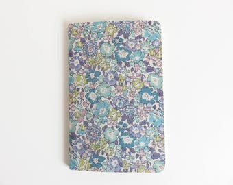 Liberty Lawn 'Michelle D' Fabric Cover Moleskine Cahier Pocket Notebook