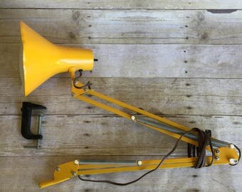 FASE Industrial Swing Arm Lamp - Yellow - Desk Lamp