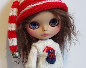 202. French and english knitting pattern PDF - Hat for Blythe