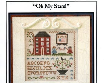 Little House Needleworks: Oh My Stars! - Cross Stitch Pattern