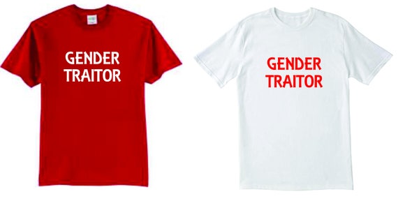 The Handmaids Tale Gender Traitor T Shirt Red White Unisex