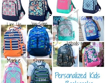 Personalized Kids Backpack, Monogrammed Backpack, Back to school, Kids backpack, girls backpack, boys backpack