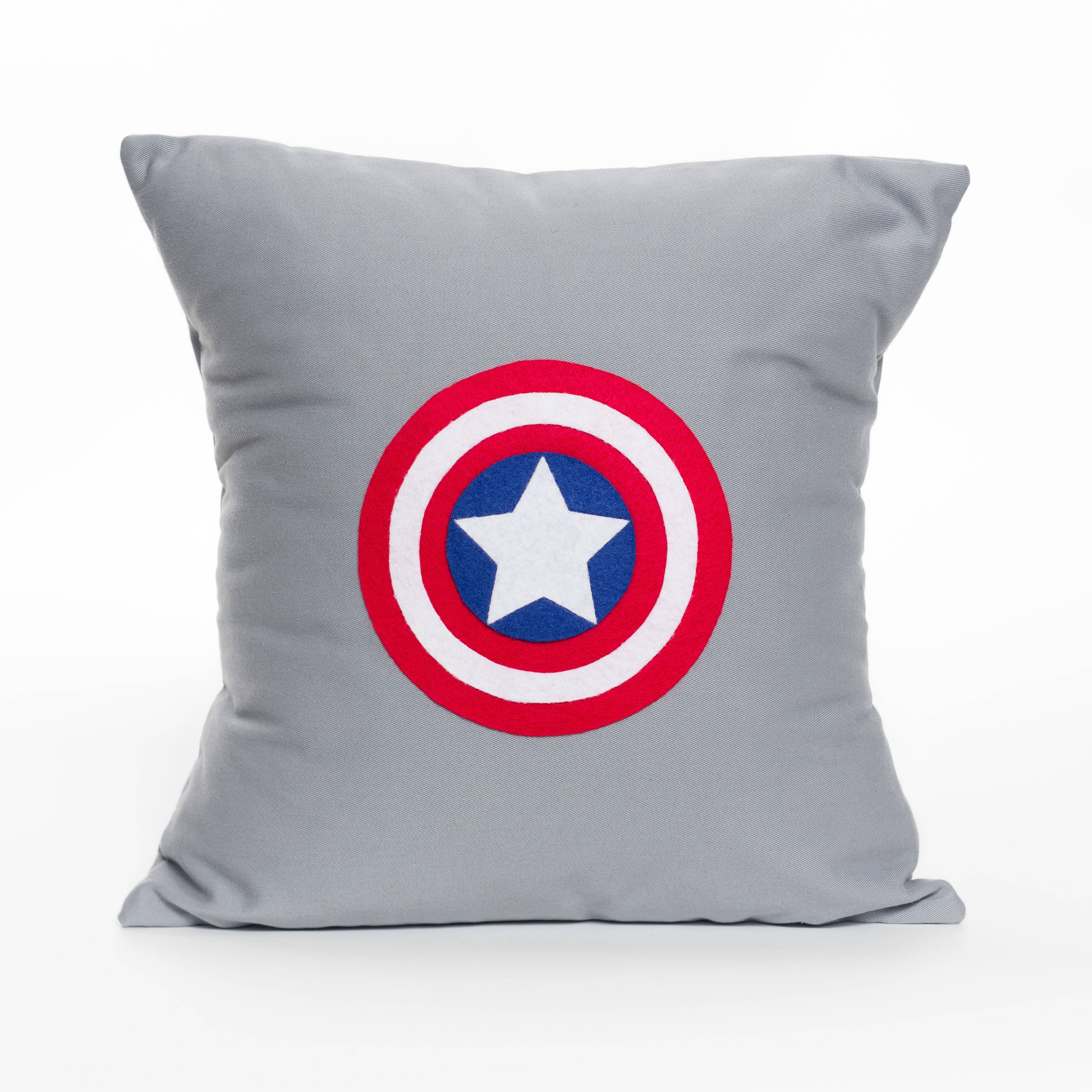 Captain America Superhero Pillow Cover Accent Pillow