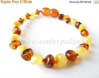 SALE Baltic Amber Teething Bracelet/Anklet
