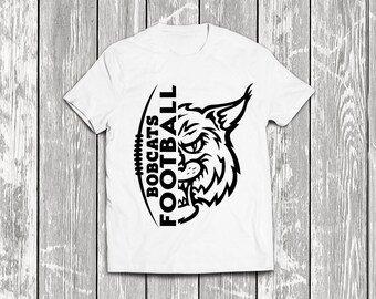 Bobcats Football Svg - Instant Download Files - SVG, DXF, EPS, Vinyl Cut Files, Digital Cut Files -Use Cricut and Silhouette Studio