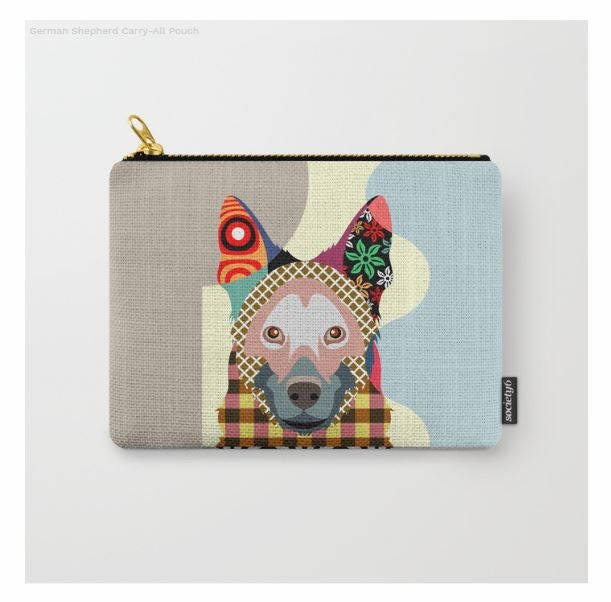 German Shepherd Pouch, German Shepherd Lover Gifts, German Shepherd