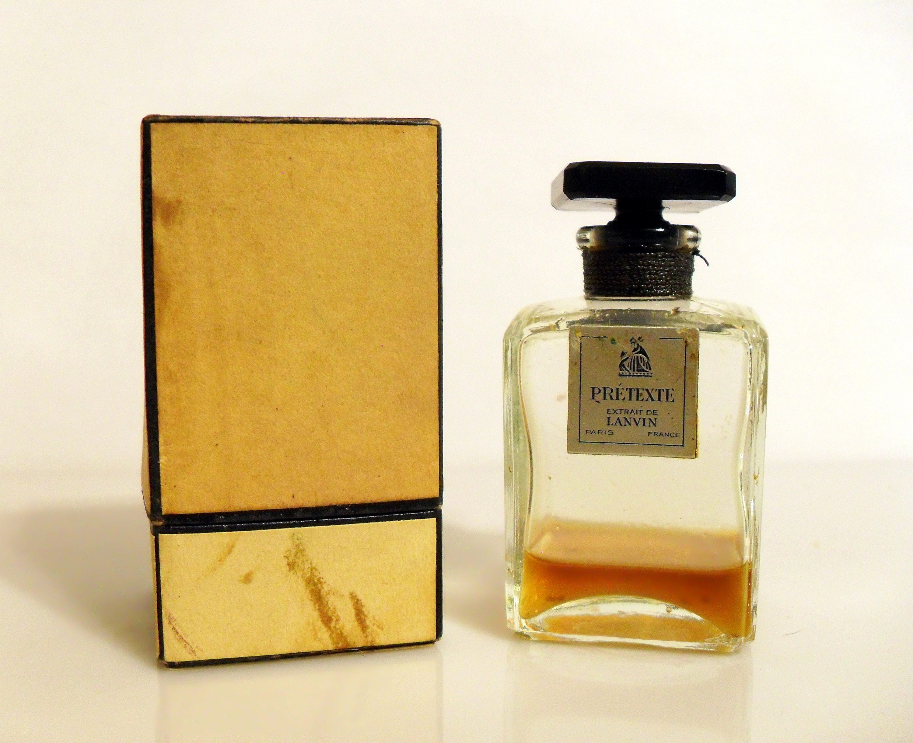 Vintage 1930s Pretexte by Lanvin 1 oz Parfum Extrait Perfume
