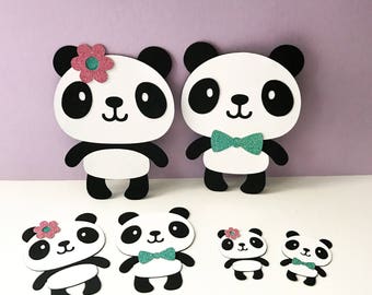 Panda cut out | Etsy