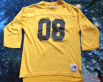 Vintage Tommy Hilfiger 3/4 Sleeve Crop Top Jersey T-Shirt