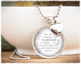 Loss Of Loved One • Cremation Jewelry • Urn Necklace • Memorial Gift • Loss of Friend • Remembrance Jewelry