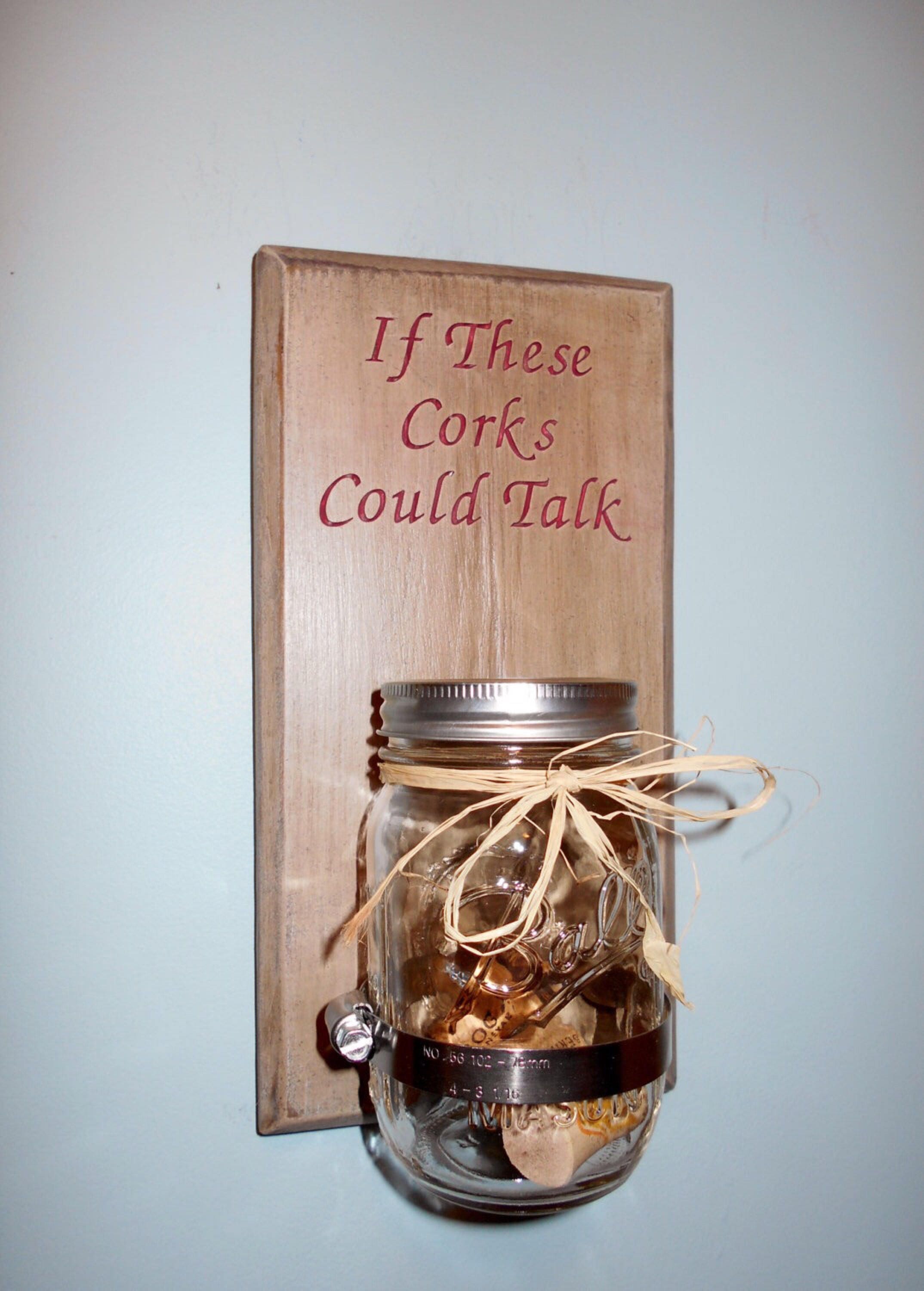 Wine Cork Display Display Jar Wine Cellar Decor Wine Display