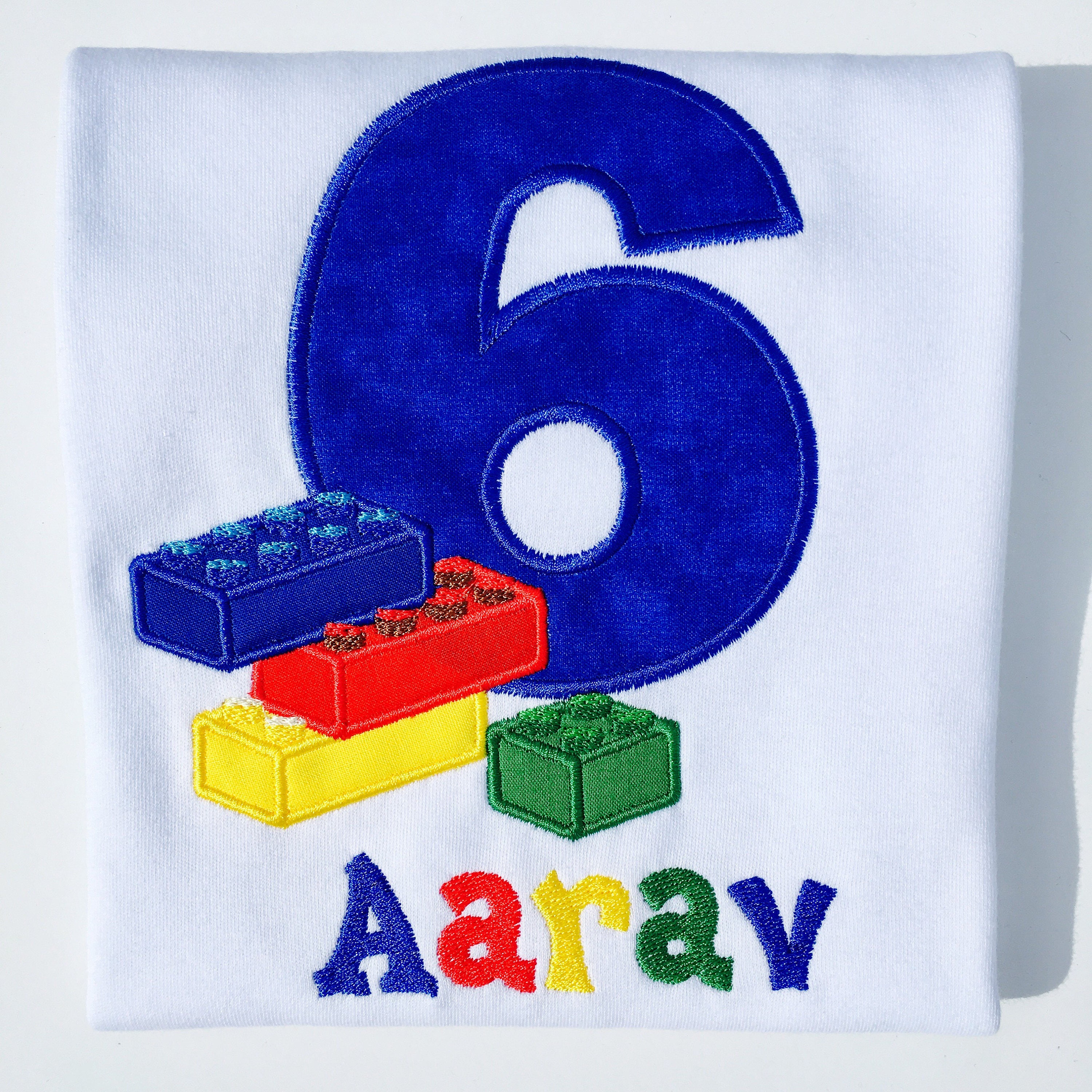 BLOCKS Personalized Embroidered Bodysuit or TShirt