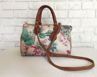 Vintage Floral Top Handle Shoulderbag