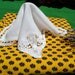 Delicate Antique Lacy White Cotton Handkerchief Lace Trim French French Fabric Tissue Pocket Square Bridal #sophieladydeparis