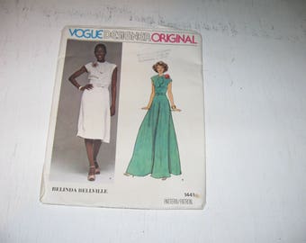 Vogue Pattern 1441 Vogue Designer Orginal Belinda Bellville Great For Wedding, Party, Tea, Or Formal Wear