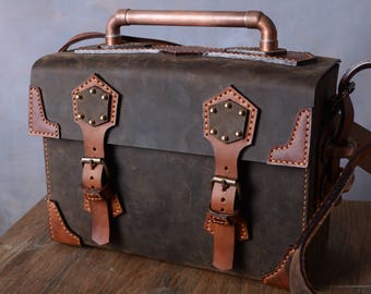 Steampunk Leather Bag Box Camera Travel SOLD OUT