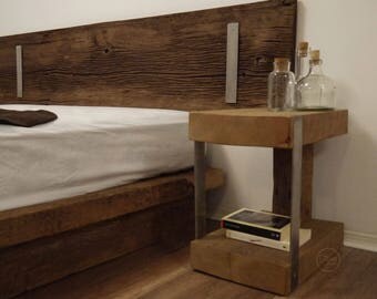Steehoom White Metal Nightstand With 1 Door - Simple Bedside Table For Small Spaces